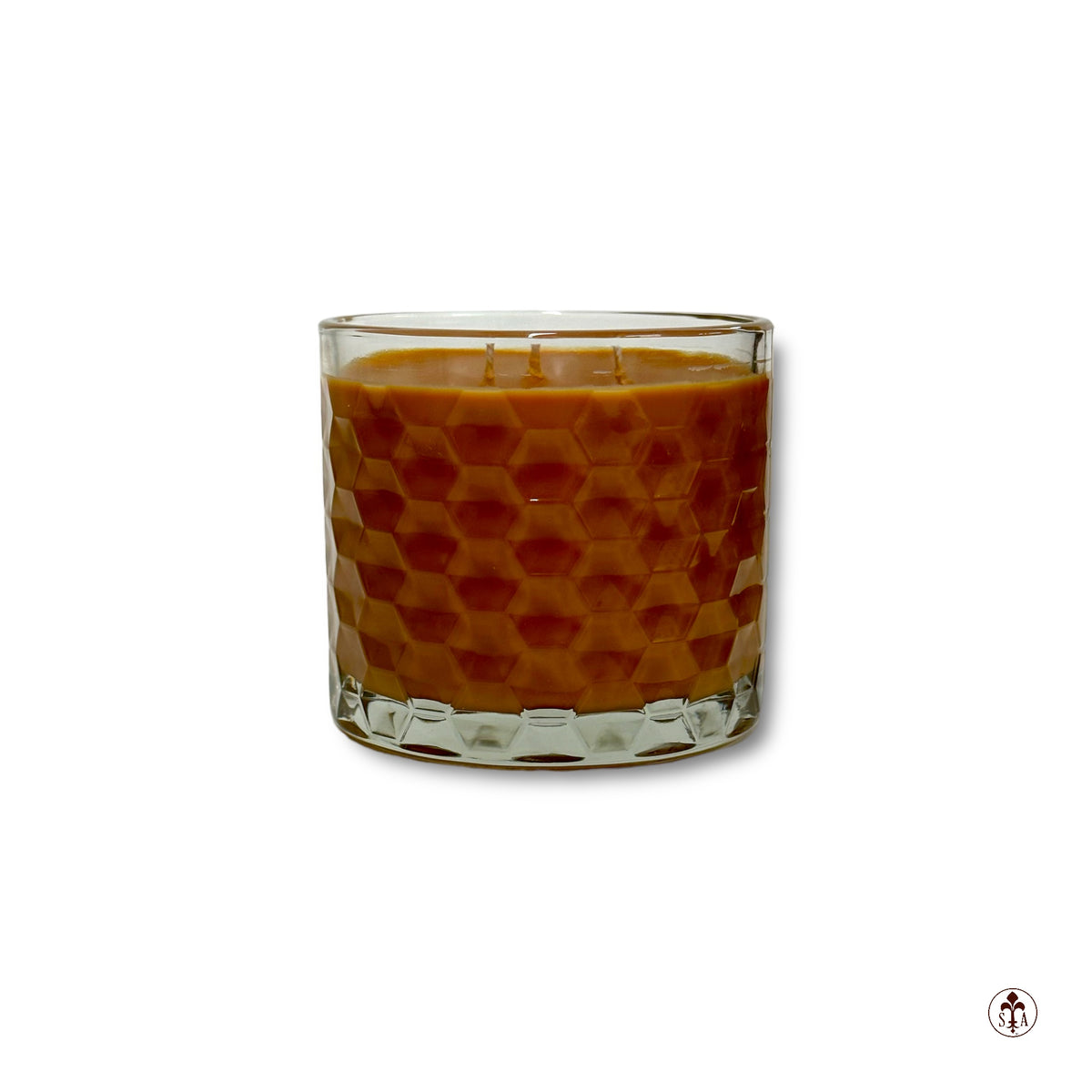 Hexagon Sandalwood & Amber Candle