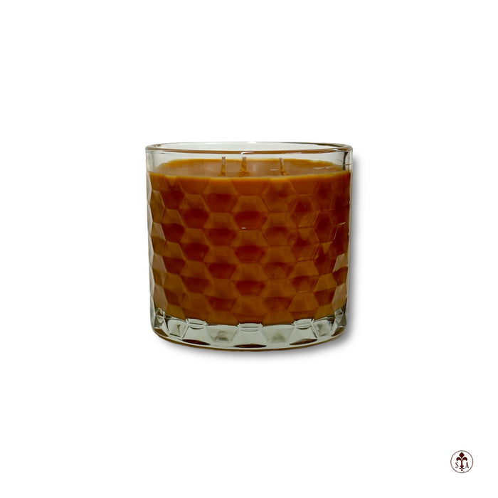 Hexagon Sandalwood & Amber Candle