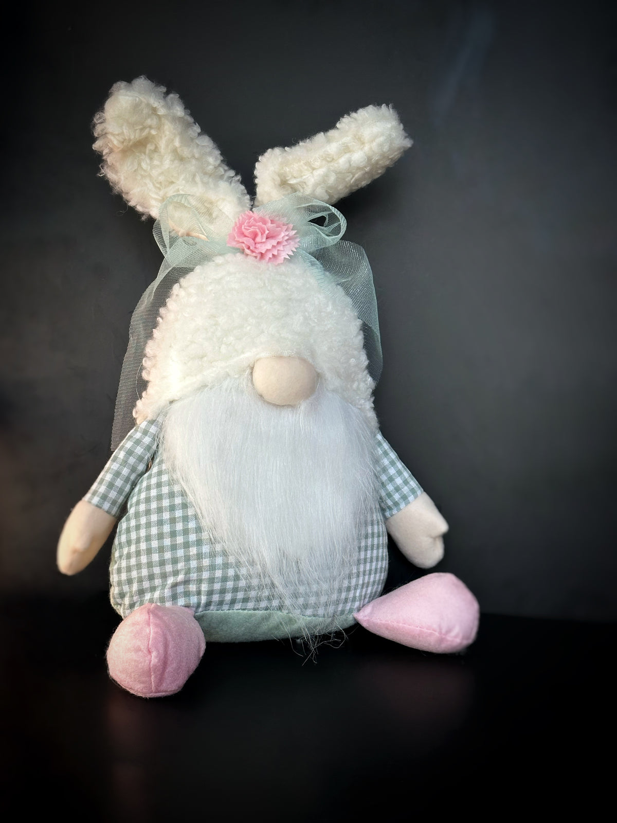 Plush Elegant Bunny Gnome Set (Set of 2)