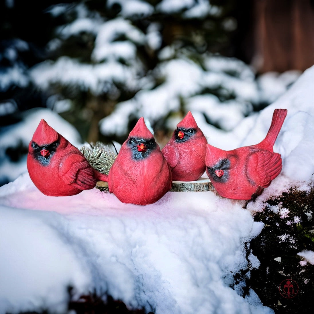 Cardinal Figurines (Set of 4)