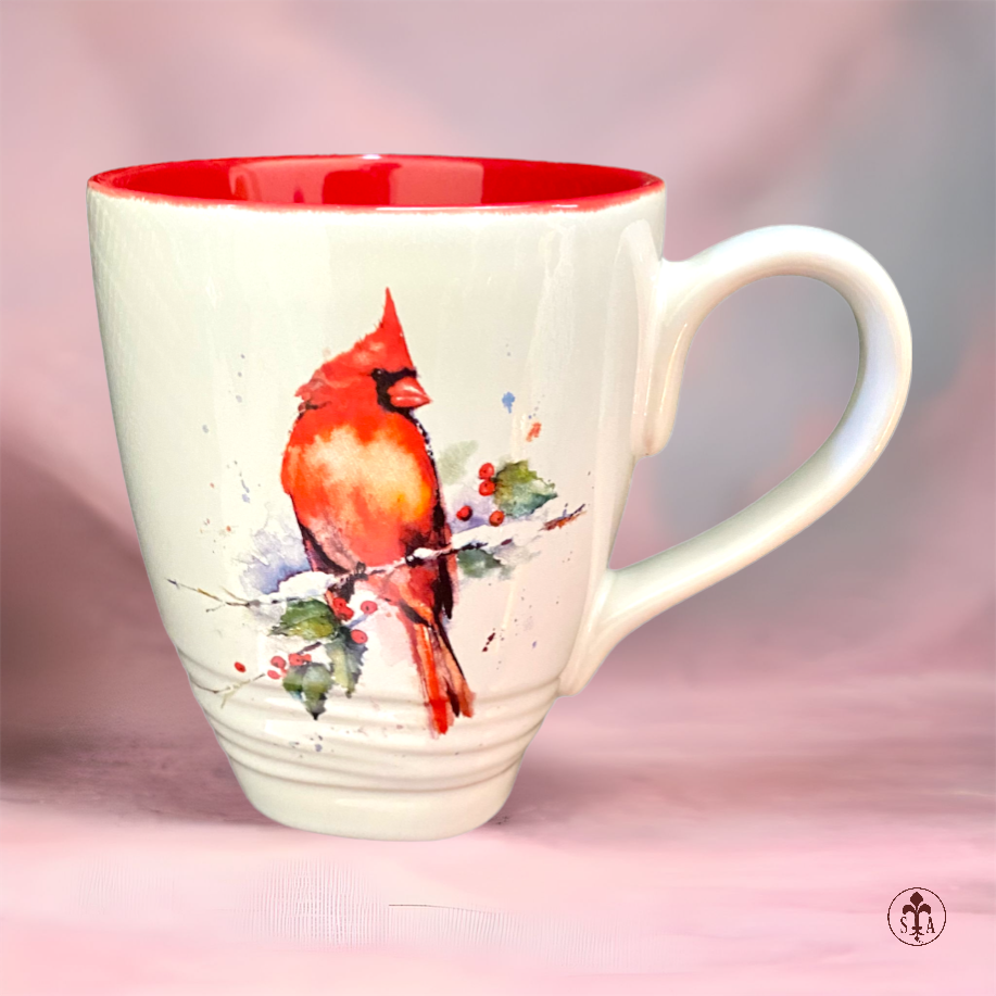 Cardinal Coffee Mugs, Set of Two