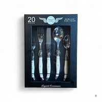 French Home Laguiole Stainless Steel Flatware, 20-Piece Set
