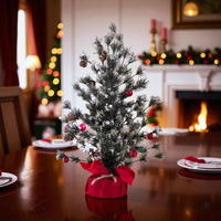 Flocked Tree With Berries