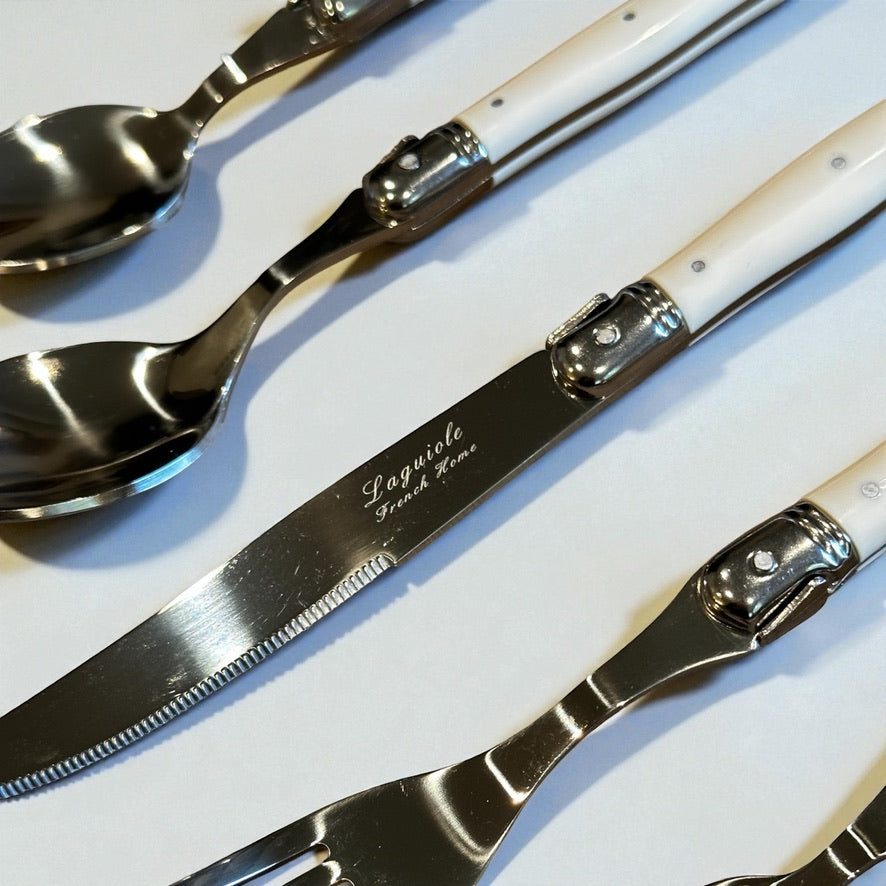 French Home Laguiole Stainless Steel Flatware, 20-Piece Set