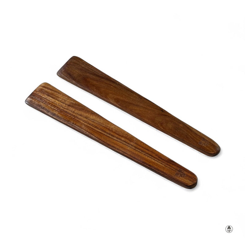 Teak Wood Spatula 12" - 2 Pcs