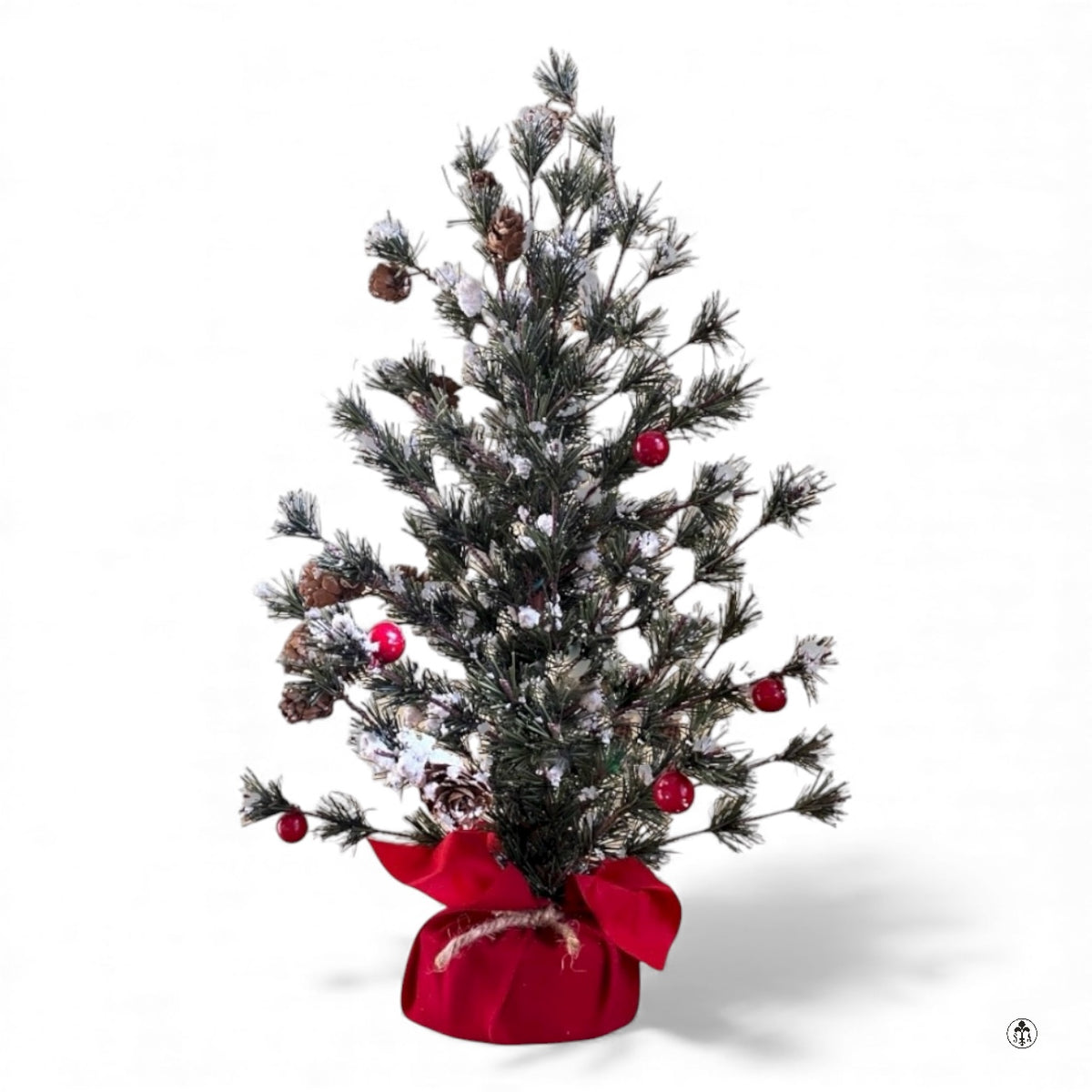 Flocked Tree With Berries