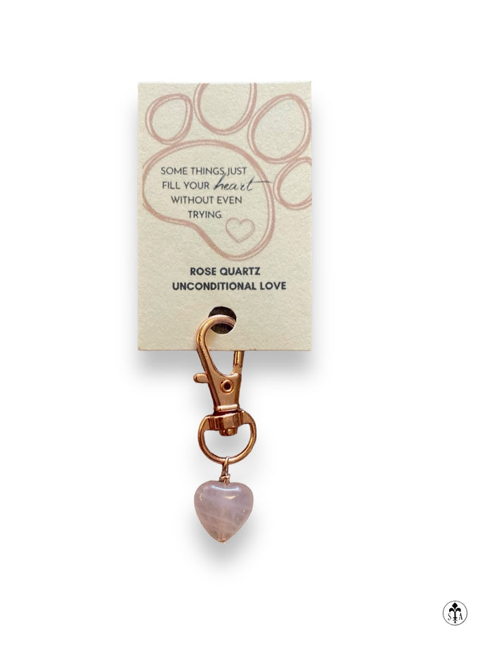 Rose Quartz Pet Tag