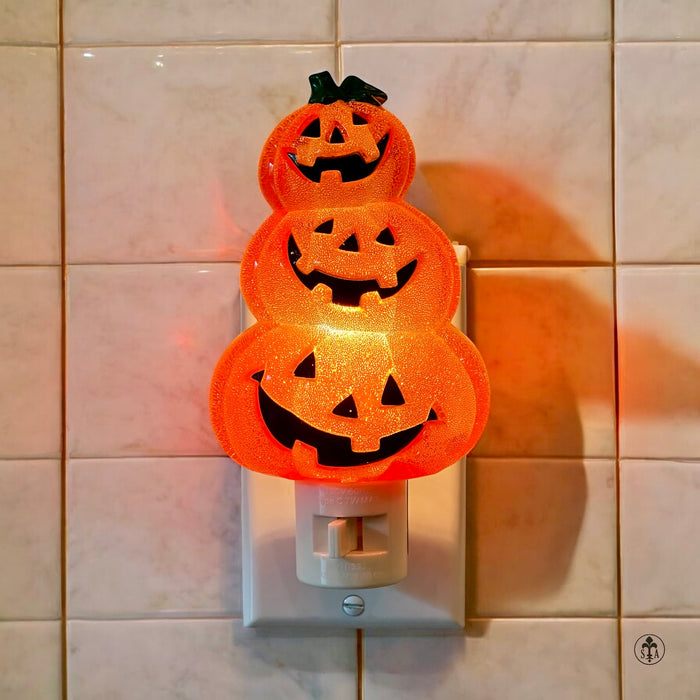 Triple Jack O'Lantern Night Light
