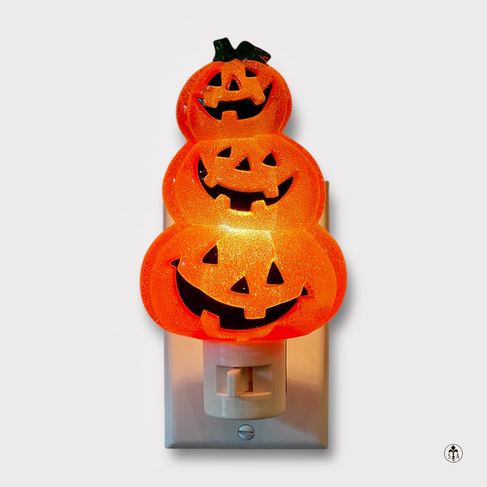 Triple Jack O'Lantern Night Light