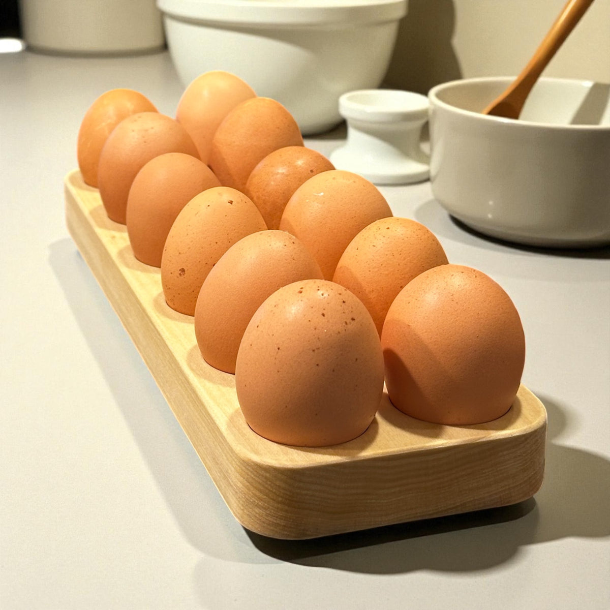 The Wooden Egg Holder