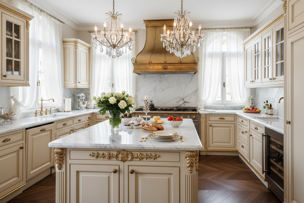 french high end kitchen