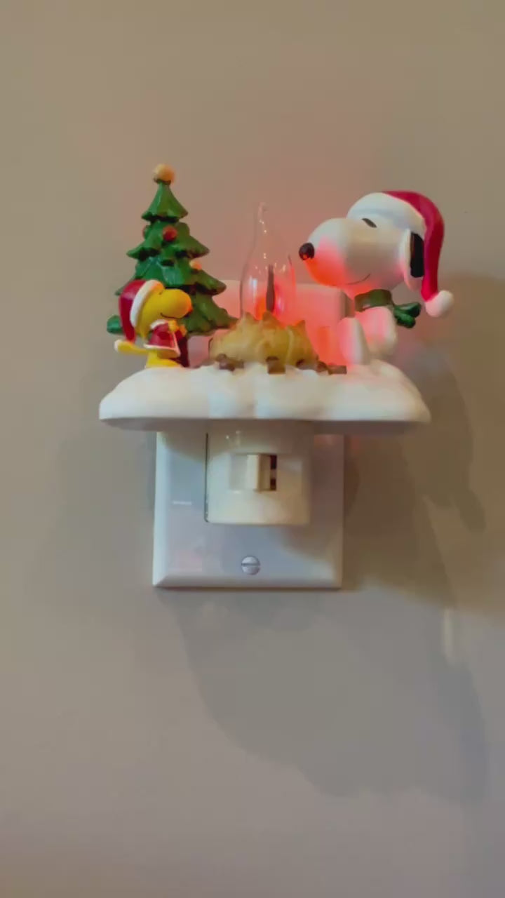 Snoopy & Woodstock Campfire Night Light