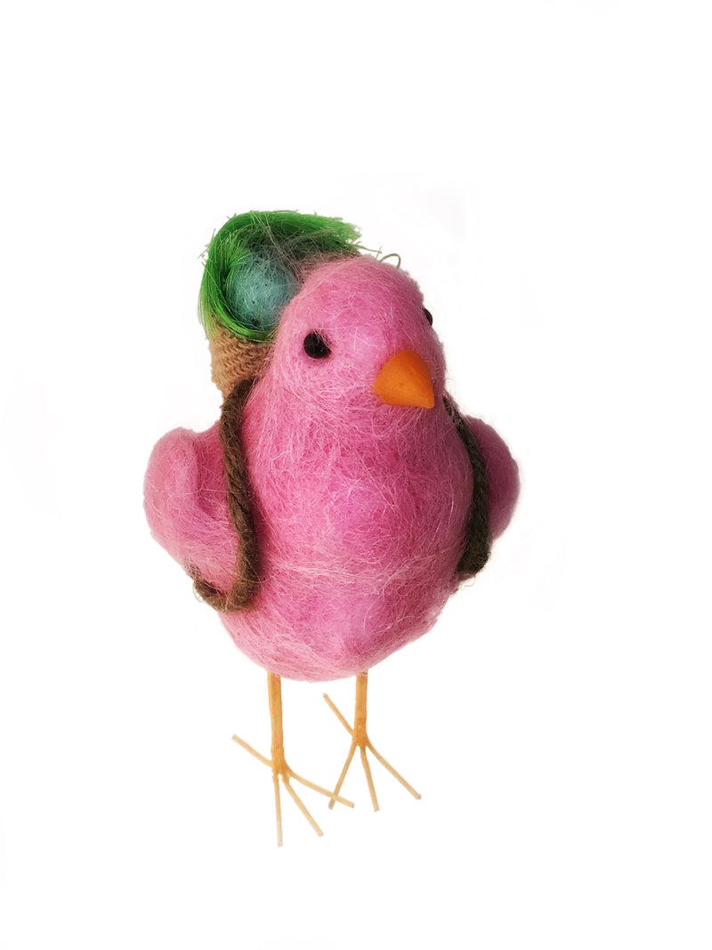 Felted Wool Chick with Basket