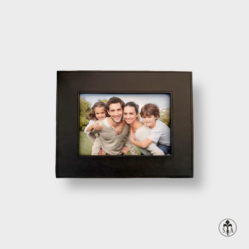 Black Leather Picture Frame