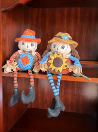 Plush Scarecrow Dolls (Set of 2)