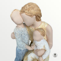 Contentment, A Mother and Her Children Figurine