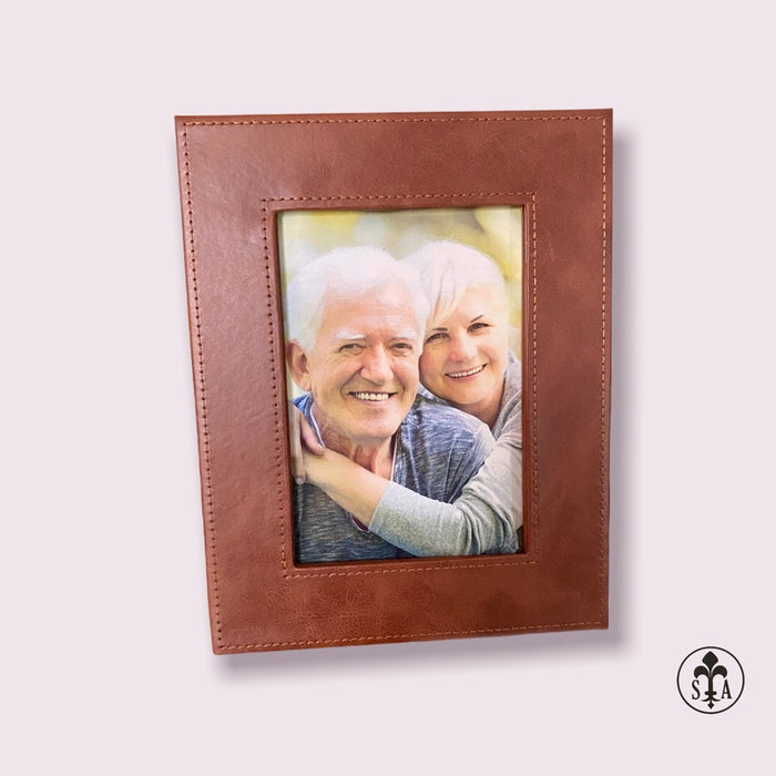 Brown Leather Picture Frame