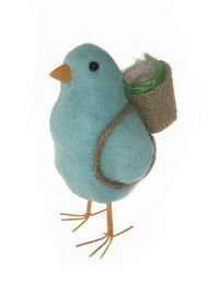 Felted Wool Chick with Basket