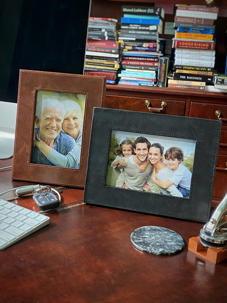 Brown Leather Picture Frame