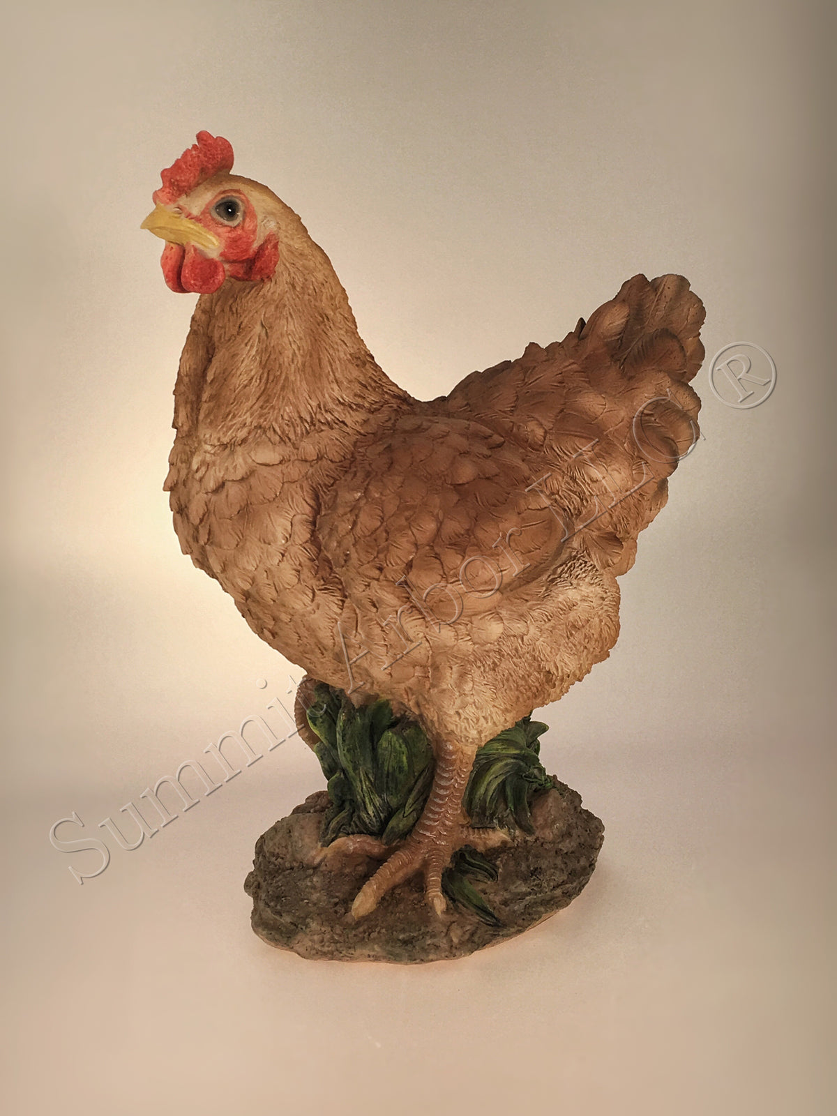 Buffed Standing Hen Unique Christmas Tree Topper - Summit Arbor